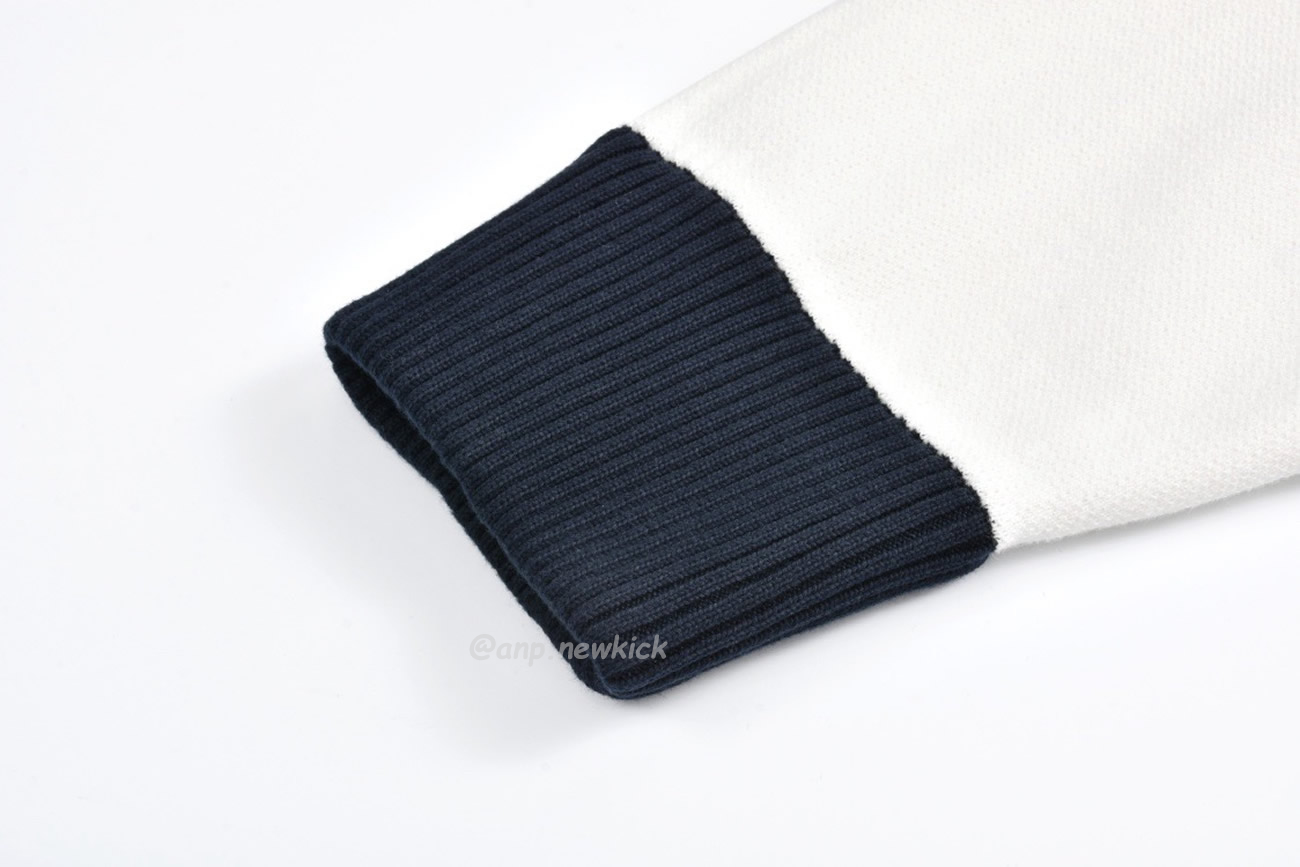 Louis Vuitton Knitted Cotton Sailor Blouson White Navy (3) - newkick.vip